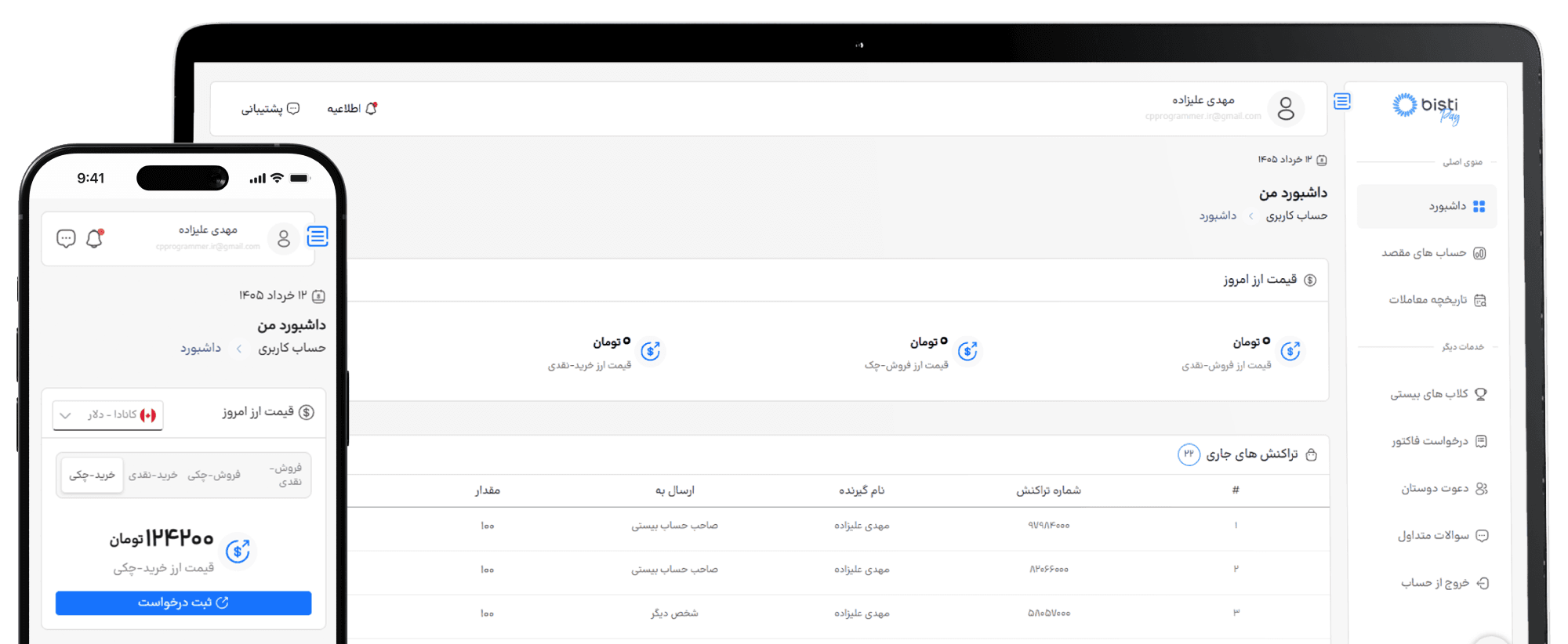 داشبورد-کاربر